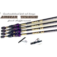 คันเบ็ด Airgear Titanium XT คันกราไฟท /6.87ฟุต ท่อนเดียว เวท8-17/12-25