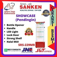 Showcase Pendingin Minuman Sanken SRS-229MR Merah Garansi Resmi