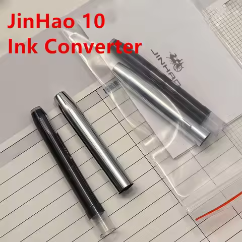 jinhao 10 Ink Converter Pen Refills metal protective sleeve Fountain Pen Stationery Office School Su