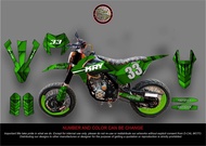 Decals Sticker Motorcycle  Decals Sticker for RUSI KRY 150 / 200 MONSTER GREEN design