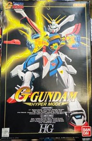 全新中古 1:100 1/100 HG High Grade Hyper mode 童年回憶舊版元祖初代電鍍版金色罕有珍藏模型紅標logo Bandai  mobile suit Gundam in 