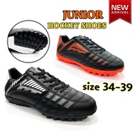 AMAX Size 34-39 Jounior Hockey Shoes Turf Shoes Kasut Hoki Budak Black AT-4113