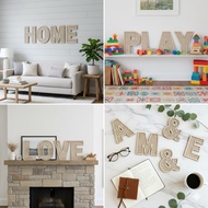 Wood Letter Alphabet Rattan / Huruf Kayu Rattan