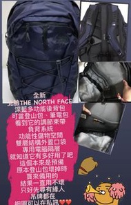 NORTH FACE 運動後背包 筆電包 登山包-深藍