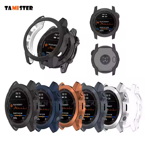 Protector Sleeve Garmin Fenix 7 Smart Watch Protect Shell Protective Frame Plating TPU Case For Feni
