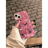 water ripple Cute Cartoon Kuromi Casing For iPhone15 Pro Max 14 Pro Max 13 Pro Max iPhone12 Pro Max Fashion Laser Phone case cover