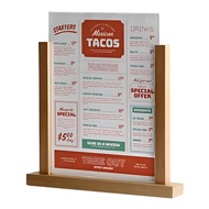 Stand Menu Cafe Resto Kayu Solid / Menu Holder / Stand Kalender