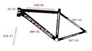 Bike sticker MTB road bike frame sticker Canon Dell cannodale DIY frame stickers