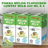 POKKA MELON FLAVOURED LOWFAT MILK 250 ML X 6