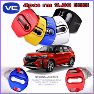 TCS PERODUA ATIVA ALUMINUM 4PCS CAR DOOR STRIKER FRAME COVER ACCESSORIES