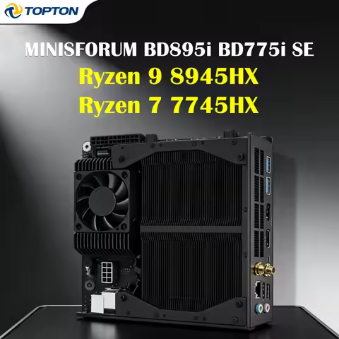 MINISFORUM BD895i BD775i SE Gaming Motherboard AMD Ryzen 9 8945HX 7745HX Dual DDR5 PCIe 5.0 x16 2.5G