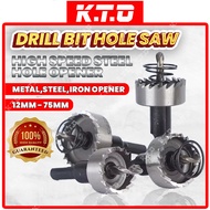 HSS Hole Saw 12MM - 75MM Stainless Steel Drill Bits Metal Hole Saw Hole Cutter / Mata Gerudi / 钻头孔锯