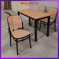 Vedourstyle 1+4 Dining Table Set / Cafe table/ Meja Makan/Meja kafe/ Restaurant Dining Set/ Office T