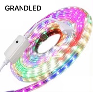 LAMPU LED STRIP RGB 2835 WARNA WARNI IP44 5M DAN 10M AC 220V + ADAPTOR ( LAMPU SELANG 2835 RGB DAN M