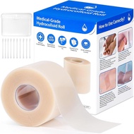 Hydrocolloid Bandages Roll 2" × 19.7' – Hydrocolloid Roll for Wound Care, Hydrocolloid Patch Large, 