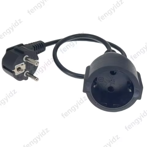 EU European Power Extension Cord,Germany Male to Female Power Extension Cord Cable for PC Computer P
