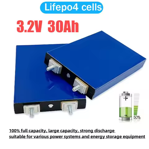 3.2V 20Ah-30Ah LiFePO4 Battery Cell Lithium Iron Phosphate Deep Cycles for DIY 12V 24V 36V 48V UPS S