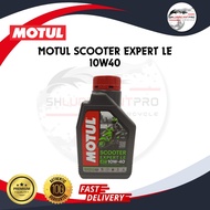 MOTUL Scooter Expert LE 10W40 10W-40 [ READY STOCK] 100% Original Minyak Hitam Motul