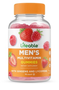 Multivitamin for Men - Vegan, non-GMO, Great Tasting - with Vitamin A, C, D, E, B1, B2, Niacin, B5,