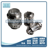 Stainless Steel304 316L Pipe Sight Glass Sanitary Grade Quick-Install Pipe Sight Glass Pipeline Insp