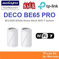 TP-LINK DECO BE65 PRO 2-Pack BE11000 Whole Home Mesh WiFi 7 System ( Pack of 2 ) - 3 Year Local TP-L