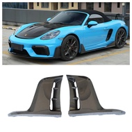 High Quality Car Front Bumper Decorative Blade Suitable for Porsche 718/981/982 GT4RS Dry Carbon Fib