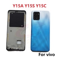 Back cover Housing For vivo Y15A Y15S Y15C middle frame front frame