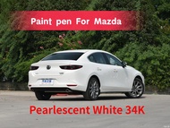 Effective Paint pen for car Paint Pen Suitable For Mazda 6 ATENZA Touch-Up Pen Pearlescent White 34K Accessories Car Paint ATENZA Scratch Remover Car
