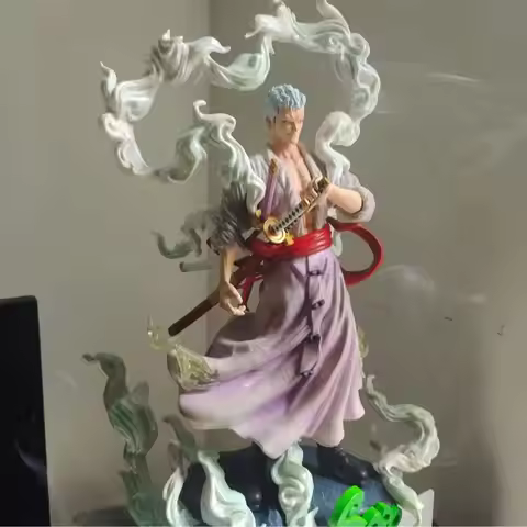 In-Stock One Piece Gk Nika Form Solon Rhonoya Zoro Swordsman Model Ornament Box Set Handmade Desktop