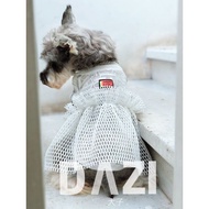 Dazi Original Design Pet Dog Summer Birthday Party Anniversary Dress Schnauzer Bichon Teddy Dress