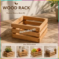 Pallet Wood Box Storage/Wood Pot/Kayu Pallet Hiasan/Pelapik Kayu Serbaguna