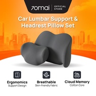 70mai Lumbar & Headrest Pillow Set | Memory Foam Car Seat Pillow | Ergonomic Support | Pain Relief |