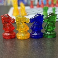 Portable 3 or 4 Player Chess Set Easy to Stow-Away 4 Player Chess Set Sturdy for Tabletop
