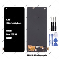 6.43" For AMOLED Oneplus Nord CE 2 5G IV2201 LCD Display Touch Screen Digitizer Assembly Replacement