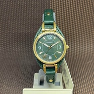 Fossil ES5241 Carlie Mini Green LiteHideâ„¢ Leather Strap Analog Women's Watch