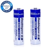 Doublepow AA 3000mAh NiMH Rechargeable Battery with 1200 Cycle * 2pcs *