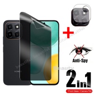 Honor X6C 2in1 Anti-Spy Privacy Hydrogel Film for Honor X6 C X 6C HonorX6C 4G 2025 Full Cover Front 