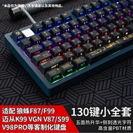 LEOBOG Side Engraved Translucent Theme Keycap Sublimation PBT Original Height Hi75/hi8/68/87/98/104