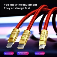 3-in-1 200W 6A Fast Charging cable micro usb cable fast charging For Samsung S26Ultra S25Ultra Realm