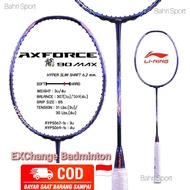 Badminton LINING Racket AXFORCE 80/MAX 90 ASEAN PREMIUM FREE Bag And FREE Empty/ Ready To Use