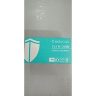 [Ready Stock] Medicos Sub Micron 4 Ply Surgical Mask 50's