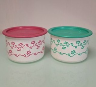 Tupperware 兩色圖案環保餐盒
650ml x 2 (made in Japan)