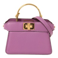 FENDI 牛皮皮革Nano Peekaboo金扣手挽肩背兩用袋