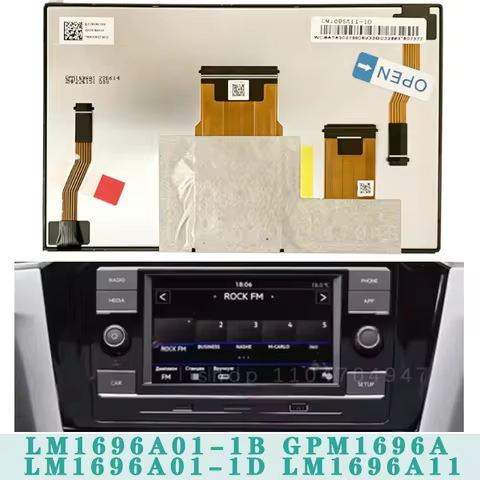 LM1696A01-1D LM1696A11-1D GPM1696A1 LA065WV3 SD01 6.5" LCD Touch Screen For P-olo F-abia 3 Seat Ibiz