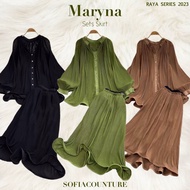 READY STOCK🔥‼️ sofiacounture MARYNA SET olive green choco black set skirt baju kurung