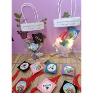 Graduation Gift Graduation Hat Bouquet Bag Dry Bouquet Graduation Doll Graduation Hat Small Object B