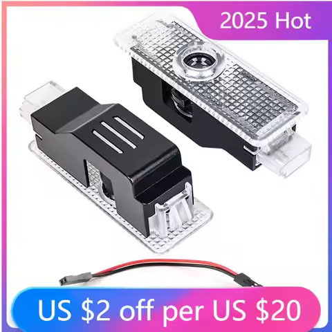 Hot Interior Mouldings 2X LED Car Door Logo Projector Lamps Welcome Light For BMW 1 2 3 4 5 6 7 Seri