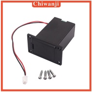 [Chiwanji] 9 Volt Battery Compartment Battery Case for Guitar & Bass & Ukulele Black
