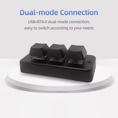 Custom MK321 Pro Wireless Keyboard MK321U Wired 3 Key Mini Keyboard Customized Game Multimedia Acces