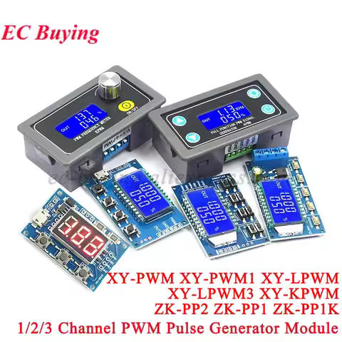 1Hz-150Khz XY-KPWM PWM Signal Generator Pulse Frequency Duty Cycle Adjustable Module Board LCD Displ